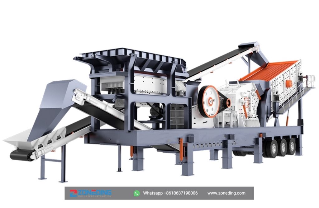 Mobile jaw crusher