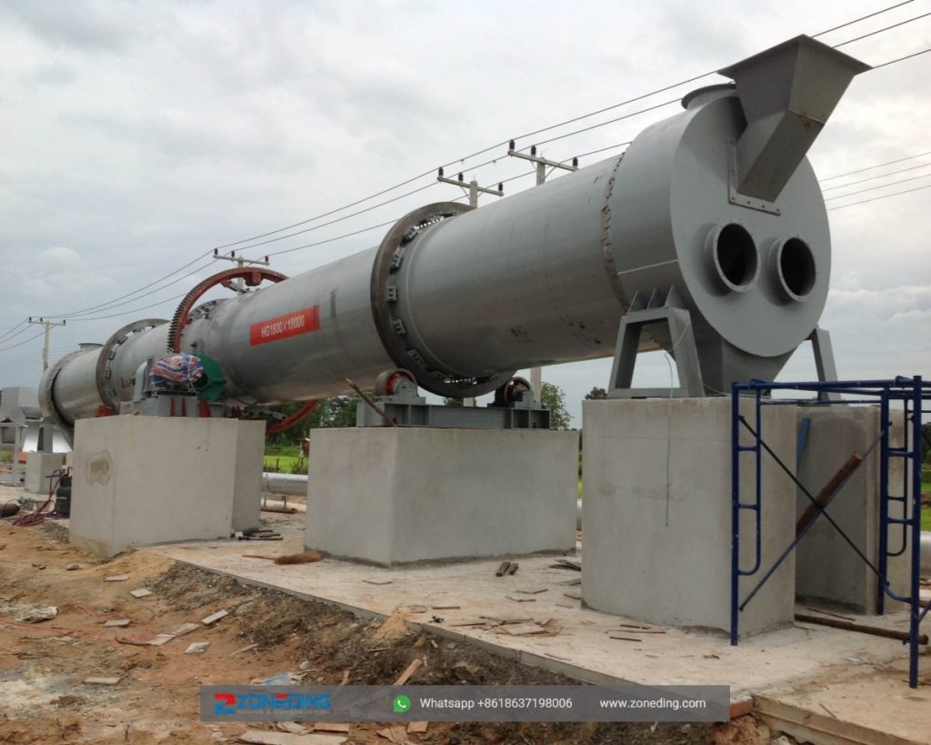 rotary dryer for customers site