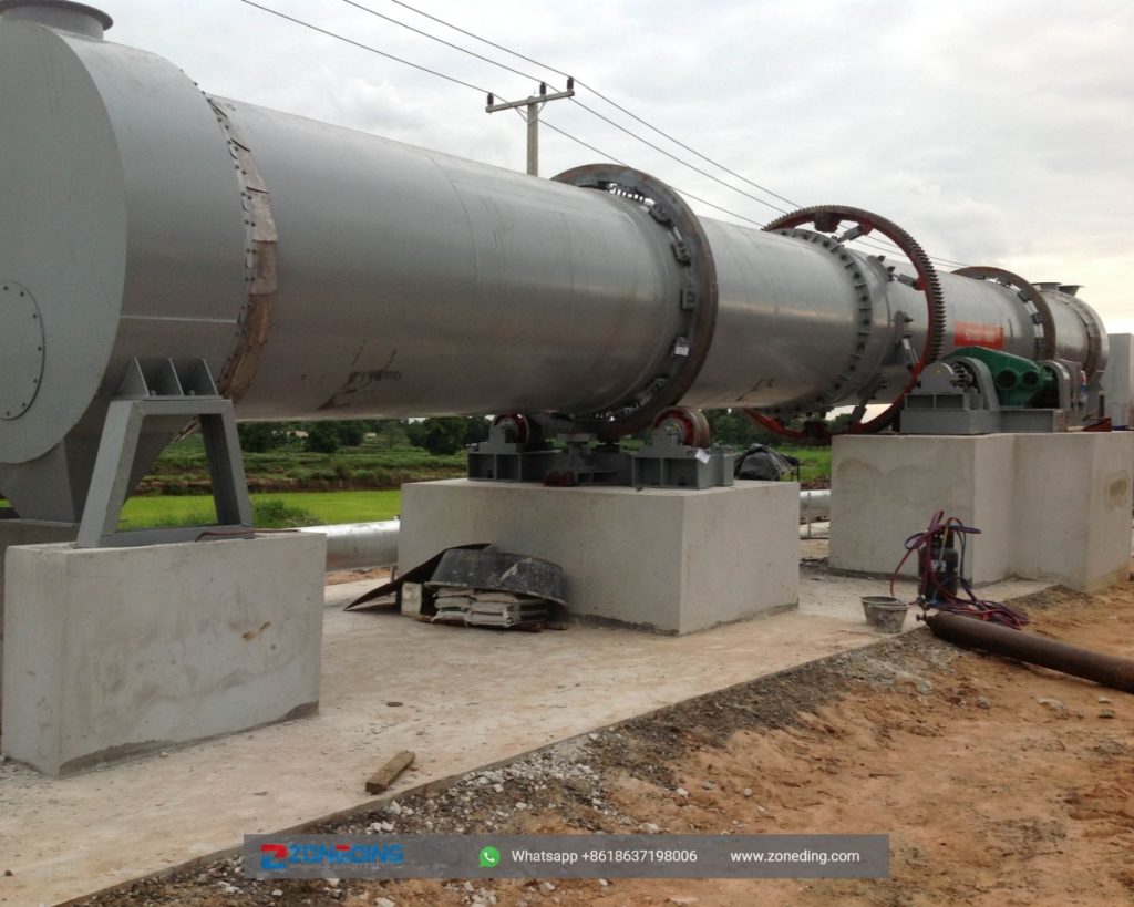 rotary dryer for customers site