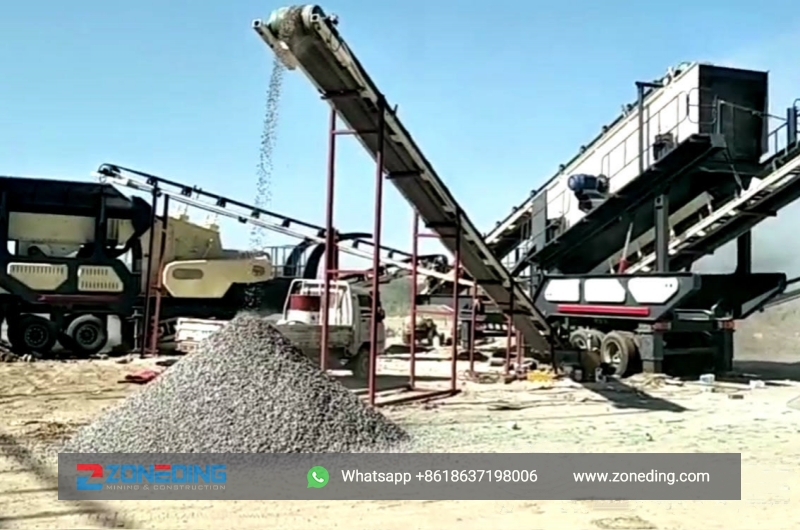150t/h sand aggregate mobile production line