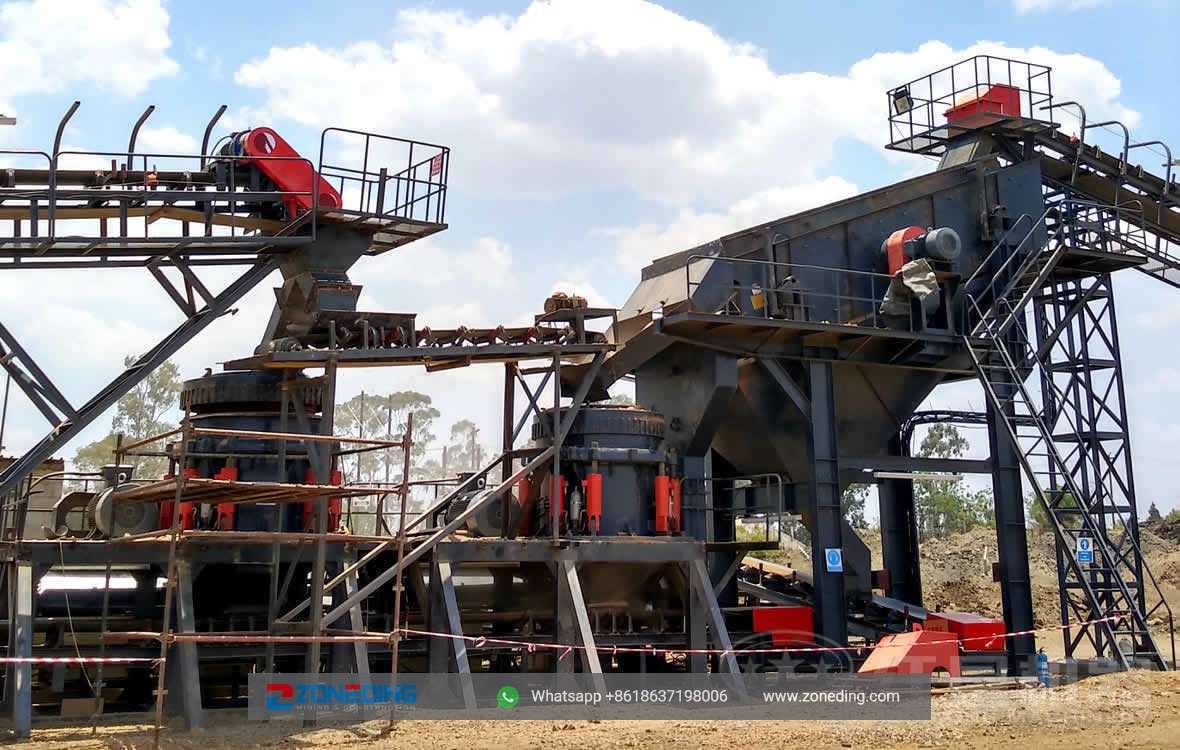 South Africa 300t/h iron ore crushing line
